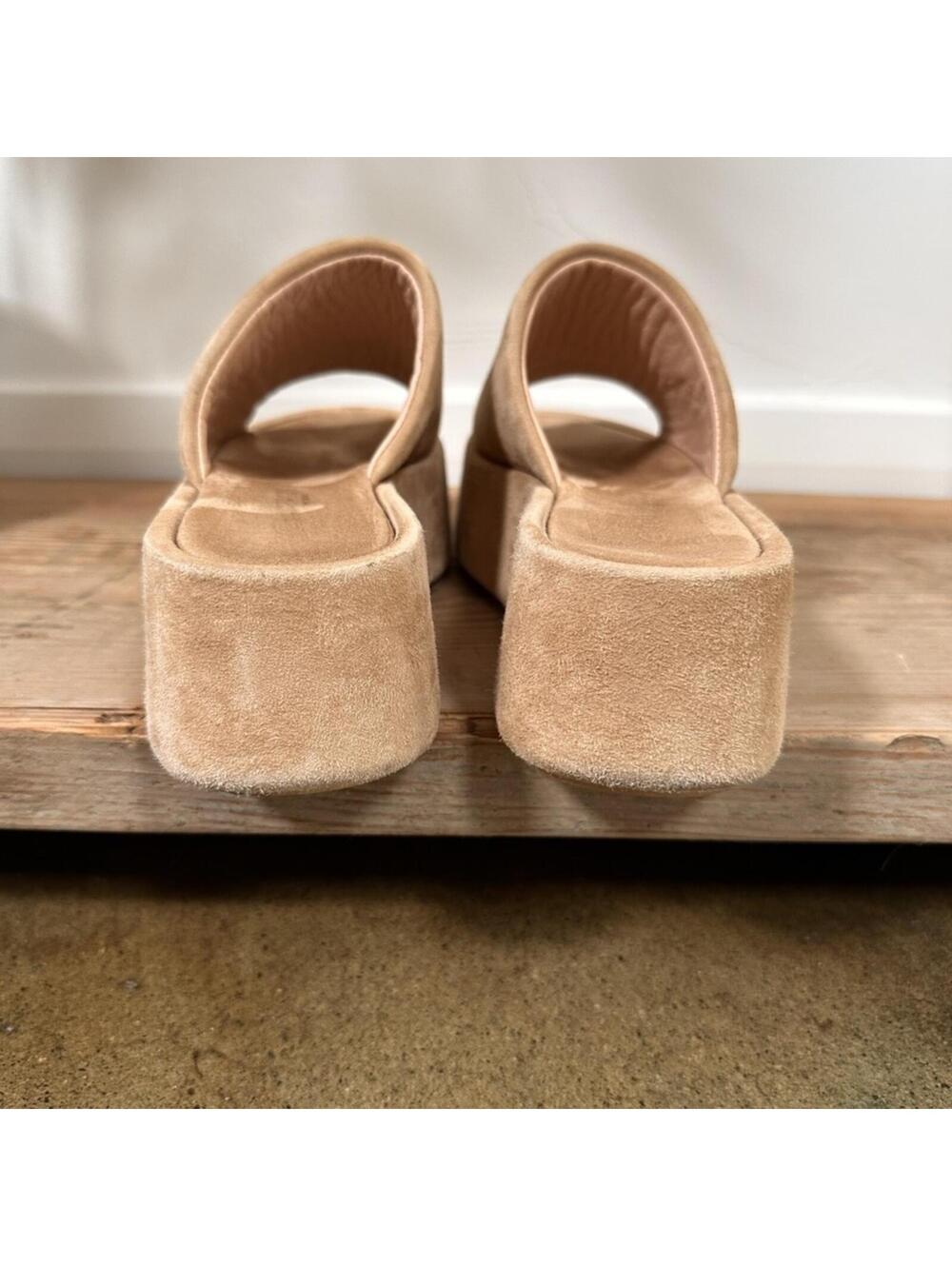 La Canadienne Kyrie Platform in Sand Size 37 - Picture 5 of 12